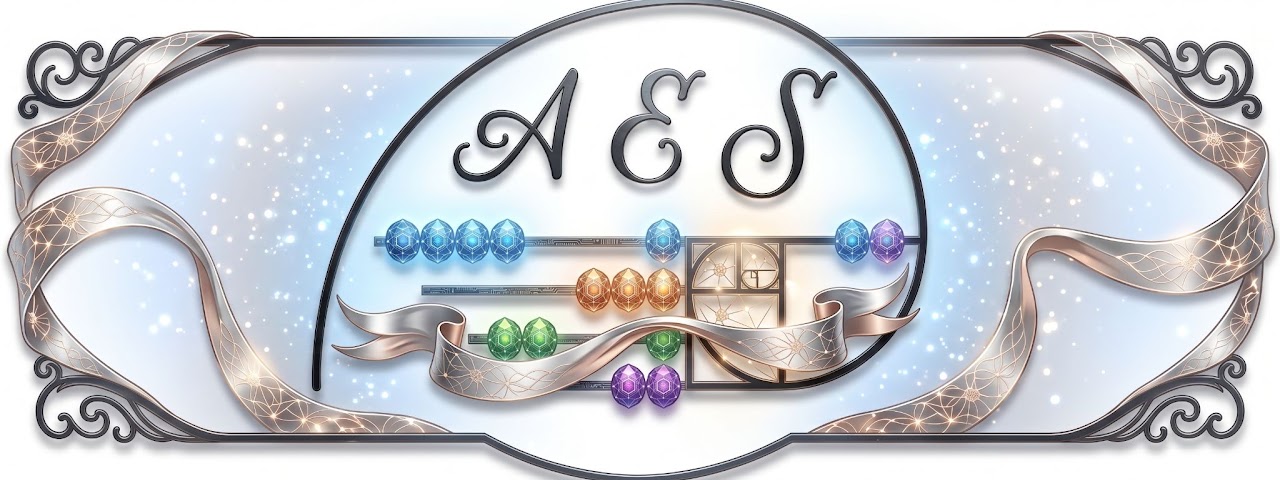 AES research support services artwork with the society’s abacus emblem
